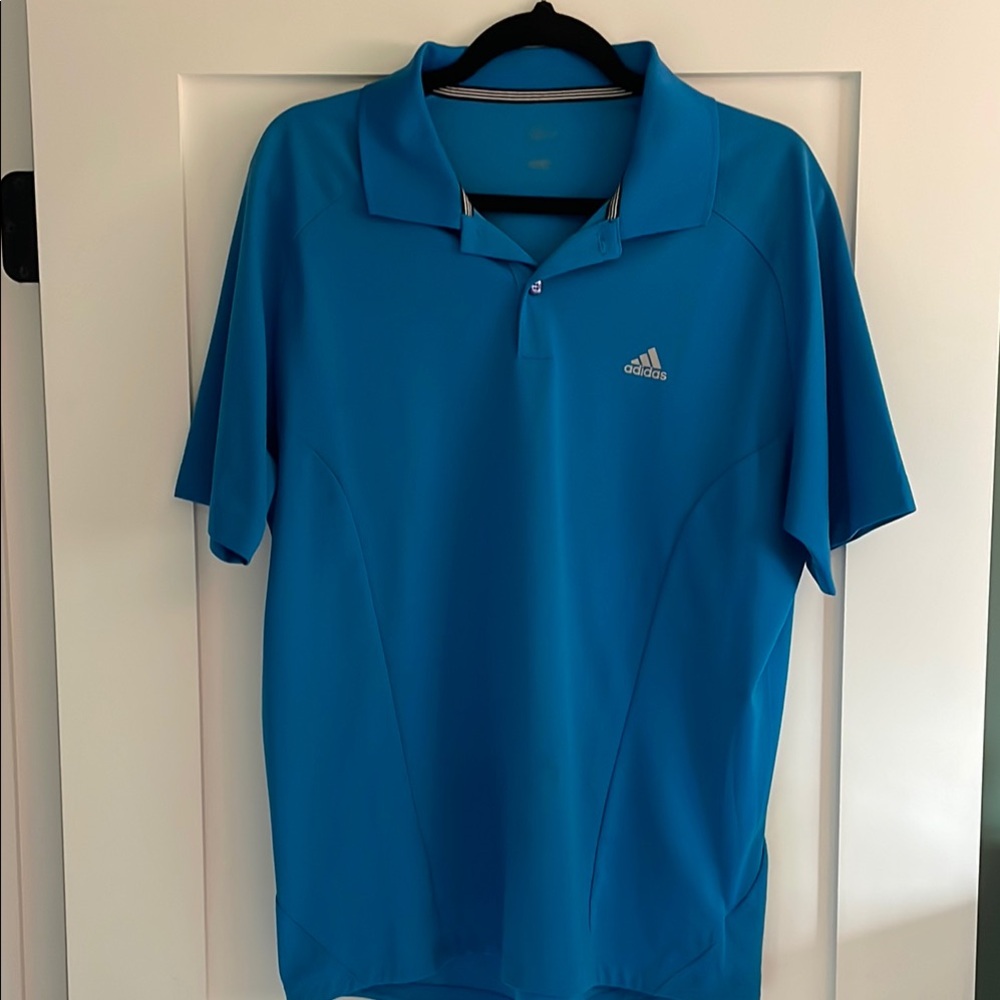 Adidas Blue Performance Polo Shirt